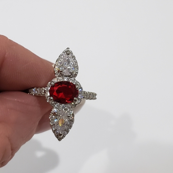 Sapphire gemstone, 925 silver ring - Picture 7 of 13